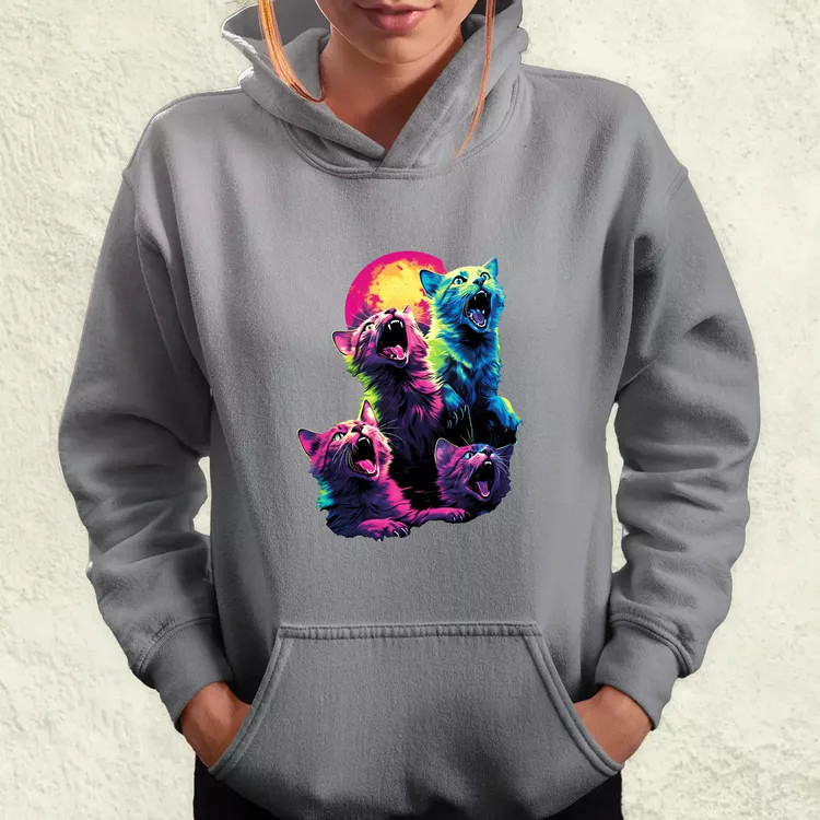 Neon nyávogás v1 női pulóver
