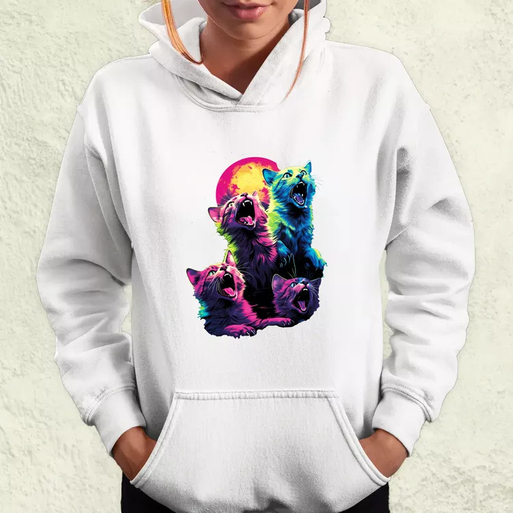 Neon nyávogás v1 női pulóver