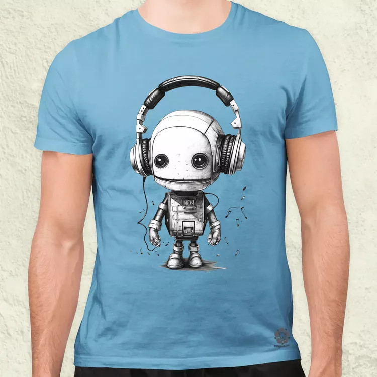 Baby robot v2 férfi póló