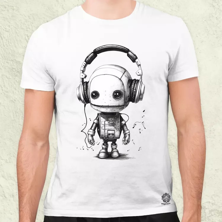 Baby robot v2 férfi póló
