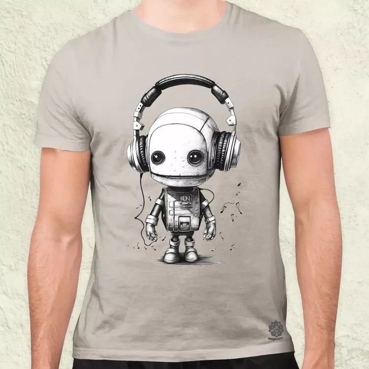 Baby robot v2 férfi póló