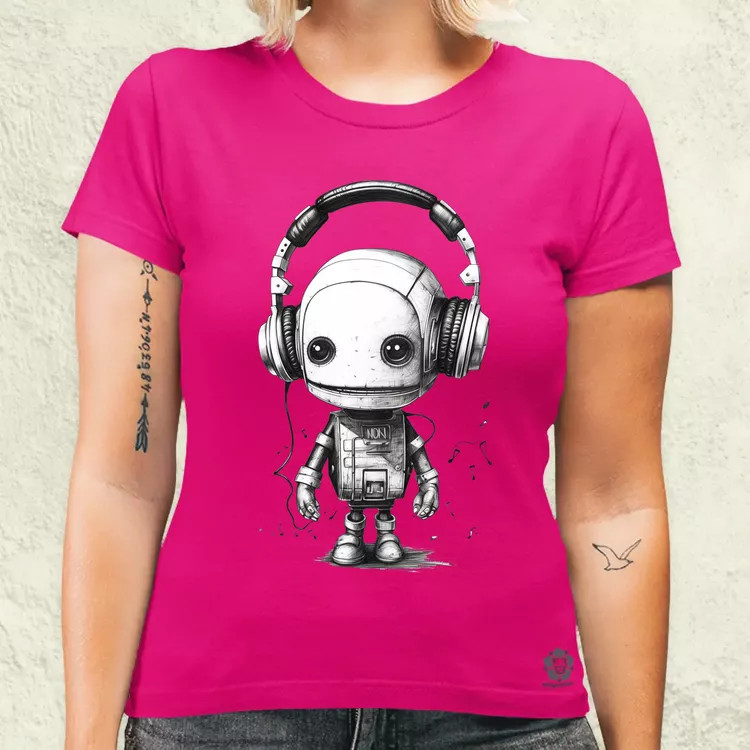 Baby robot v2 női póló