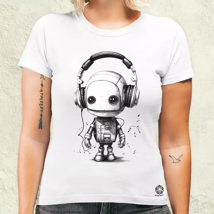 Baby robot v2 női póló
