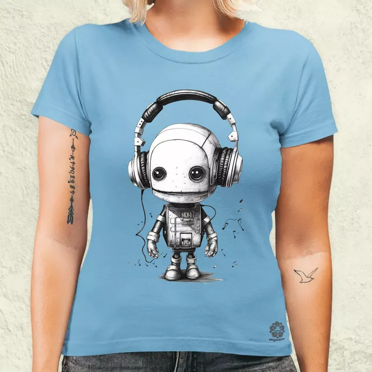 Baby robot v2 női póló