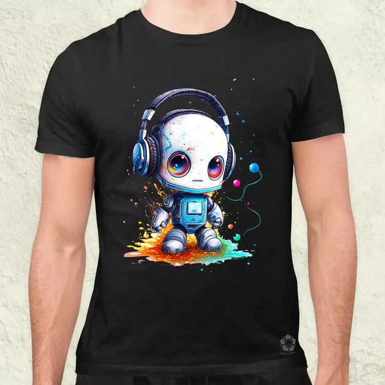 Baby robot v3 férfi póló