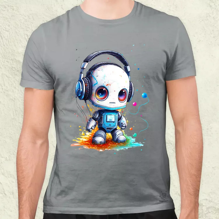 Baby robot v3 férfi póló