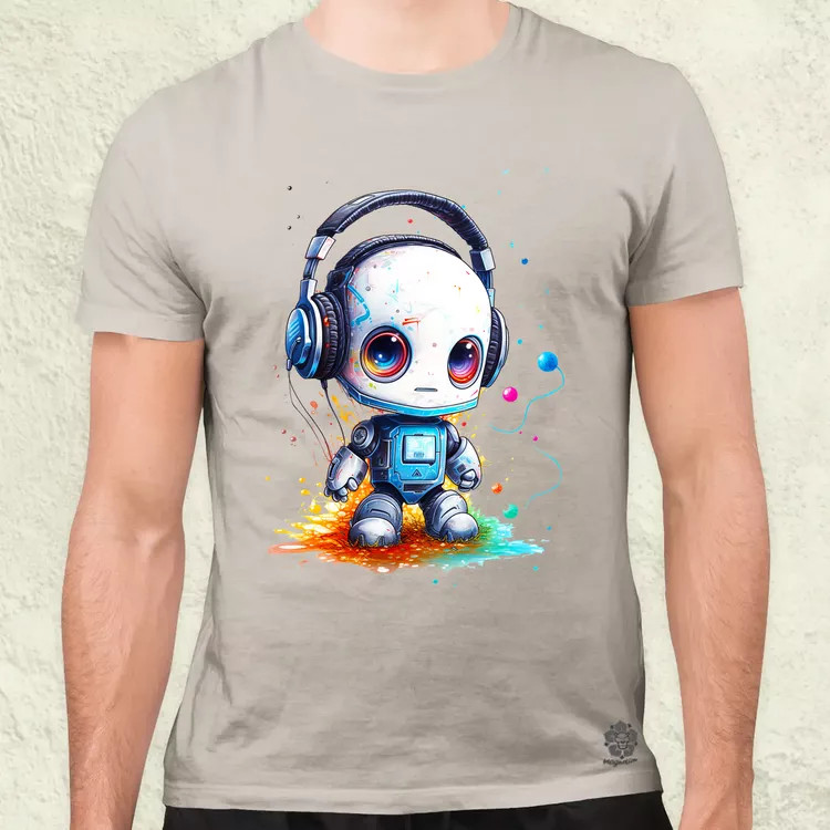 Baby robot v3 férfi póló