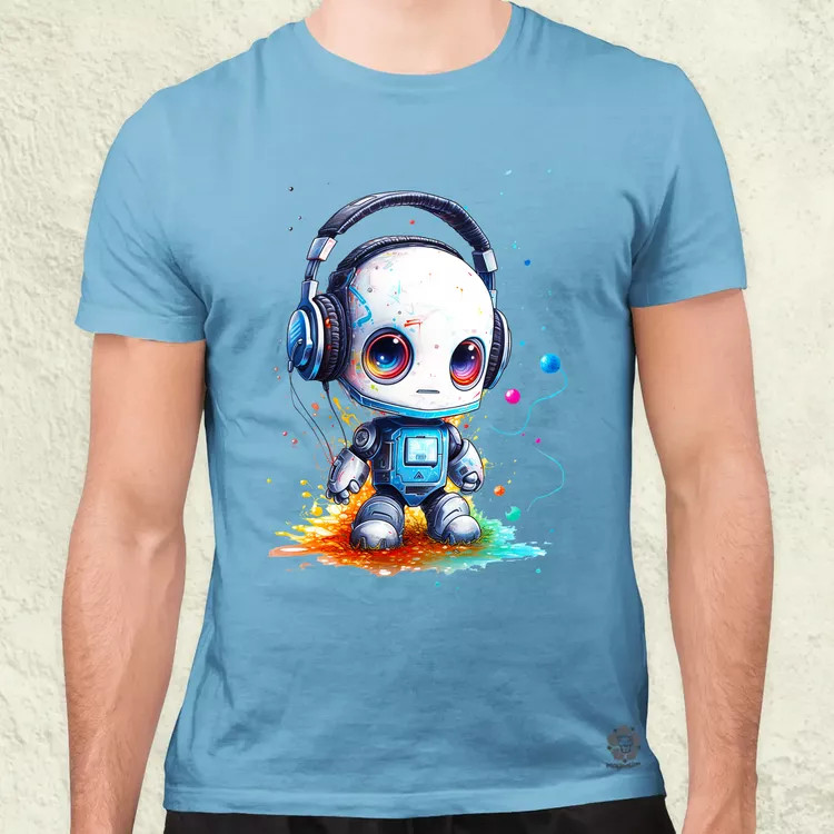 Baby robot v3 férfi póló