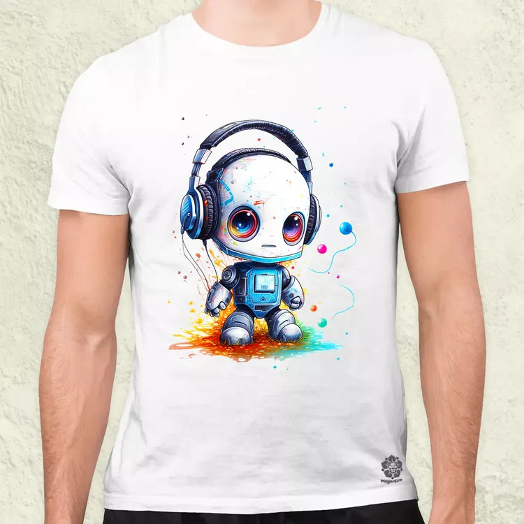 Baby robot v3 férfi póló