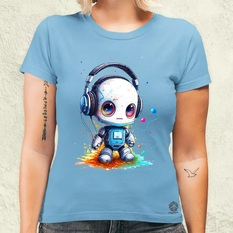 Baby robot v3 női póló