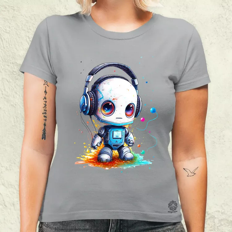 Baby robot v3 női póló
