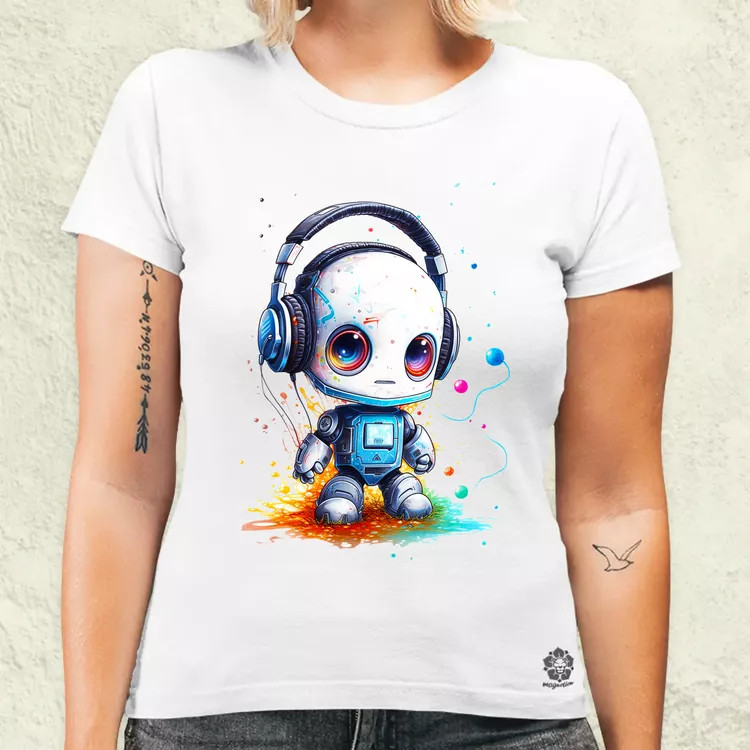 Baby robot v3 női póló
