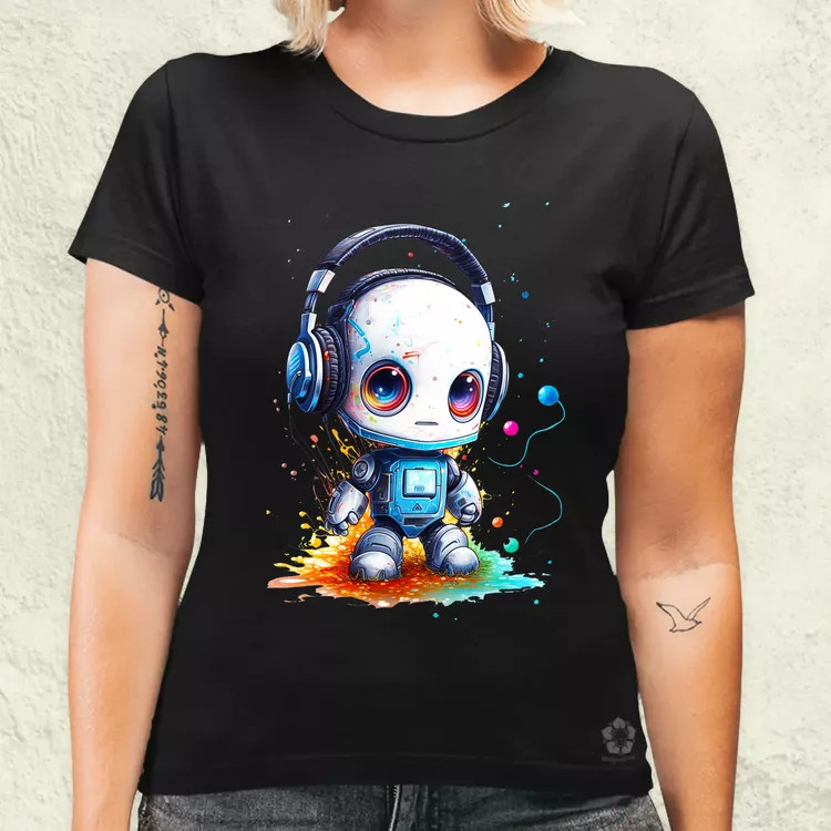 Baby robot v3 női póló
