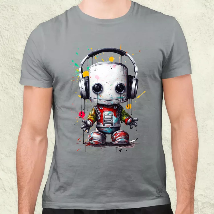 Baby robot v8 férfi póló