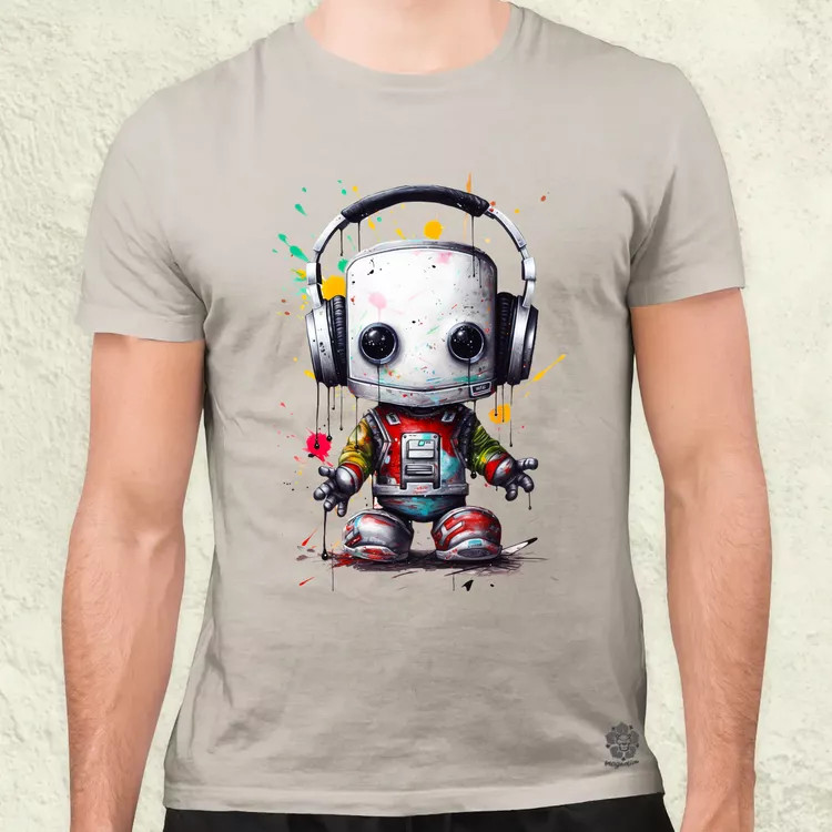 Baby robot v8 férfi póló