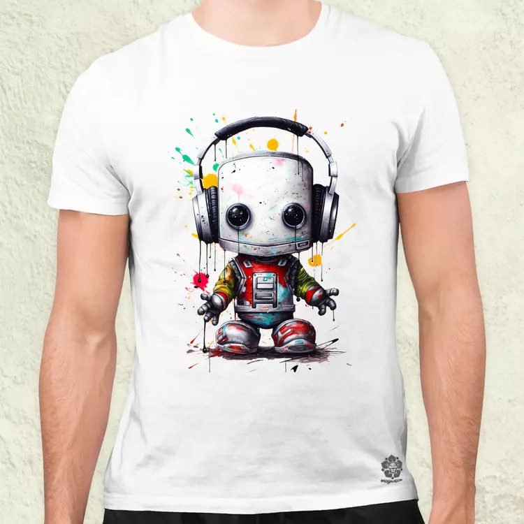Baby robot v8 férfi póló