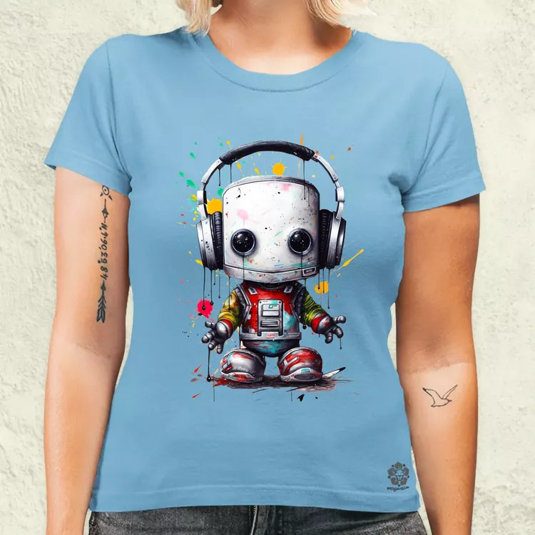 Baby robot v8 női póló