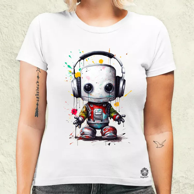 Baby robot v8 női póló