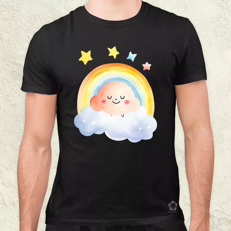 Cuki felhő v1 férfi póló