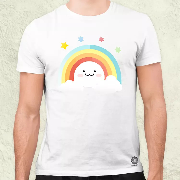 Cuki felhő v2 férfi póló