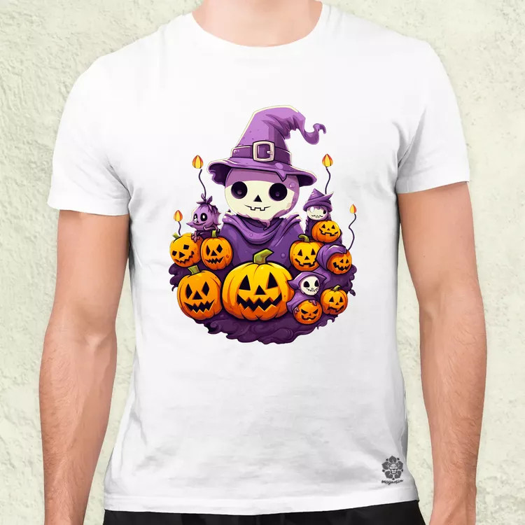 Cuki Halloween v1 férfi póló