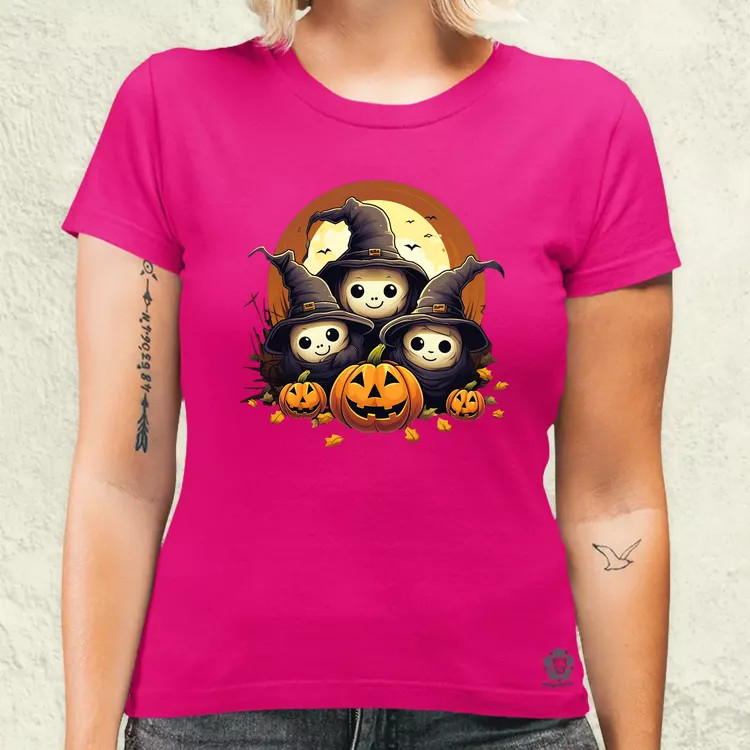 Cuki Halloween v3 női póló