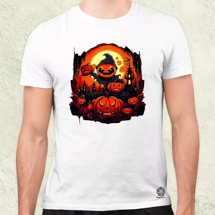 Cuki Halloween v8 férfi póló