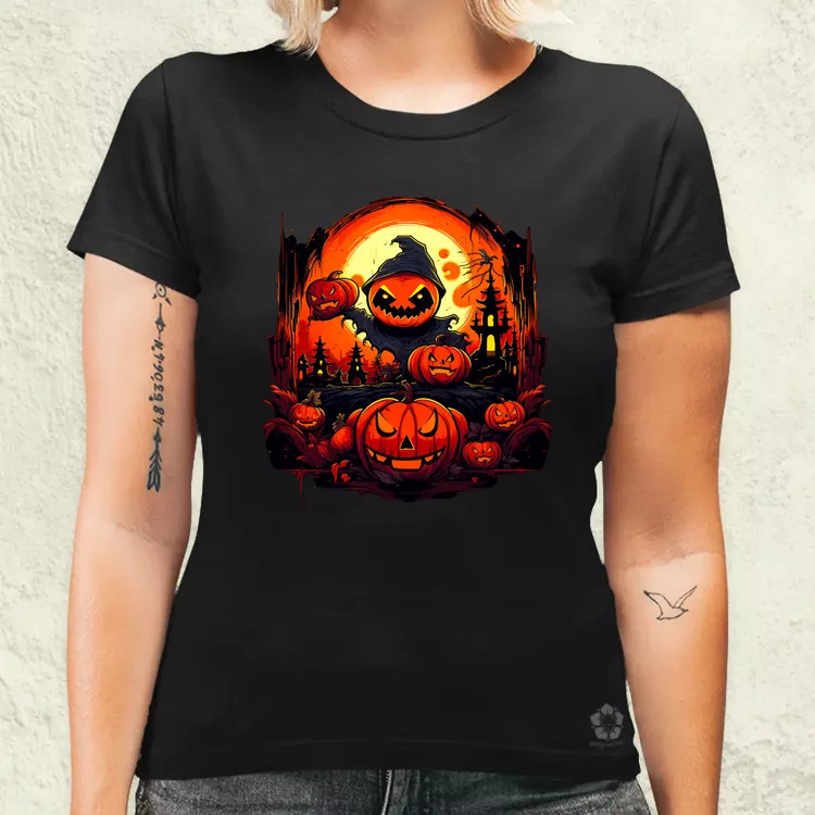 Cuki Halloween v8 női póló