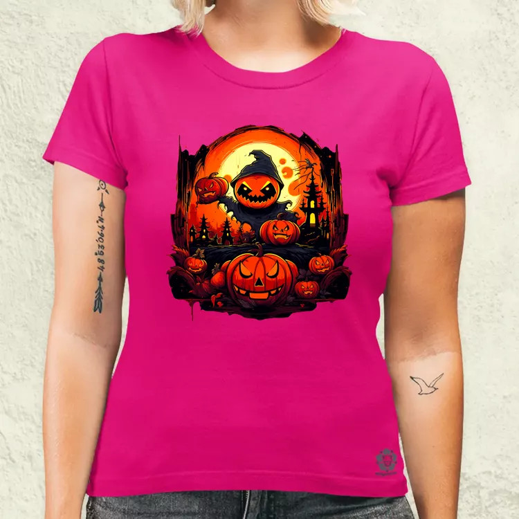 Cuki Halloween v8 női póló