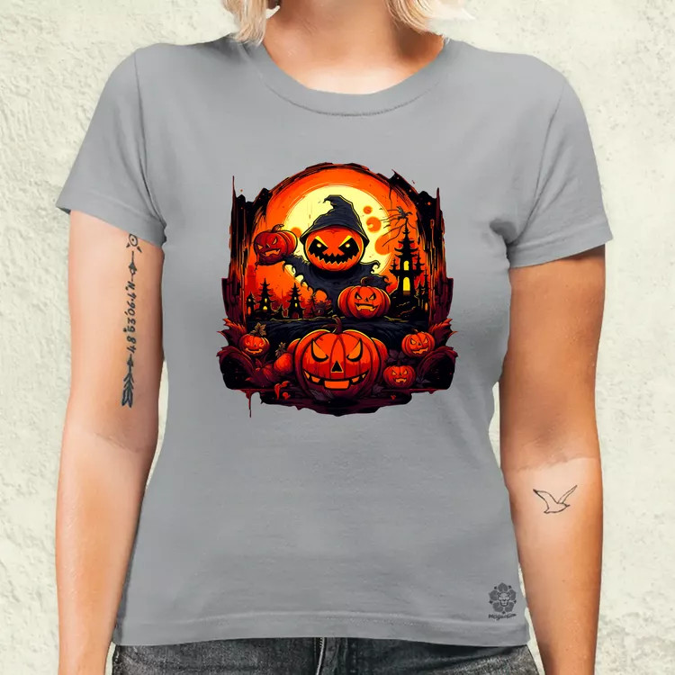 Cuki Halloween v8 női póló