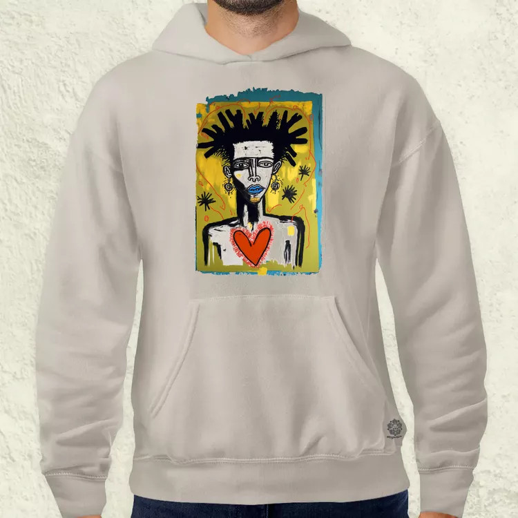 Basquiat digitális művészet v1 férfi pulóver
