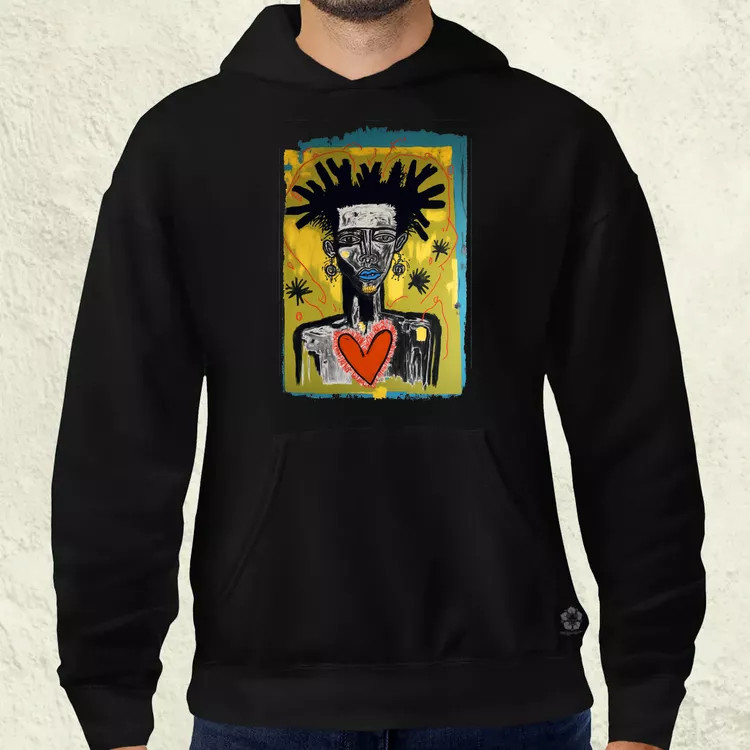 Basquiat digitális művészet v1 férfi pulóver