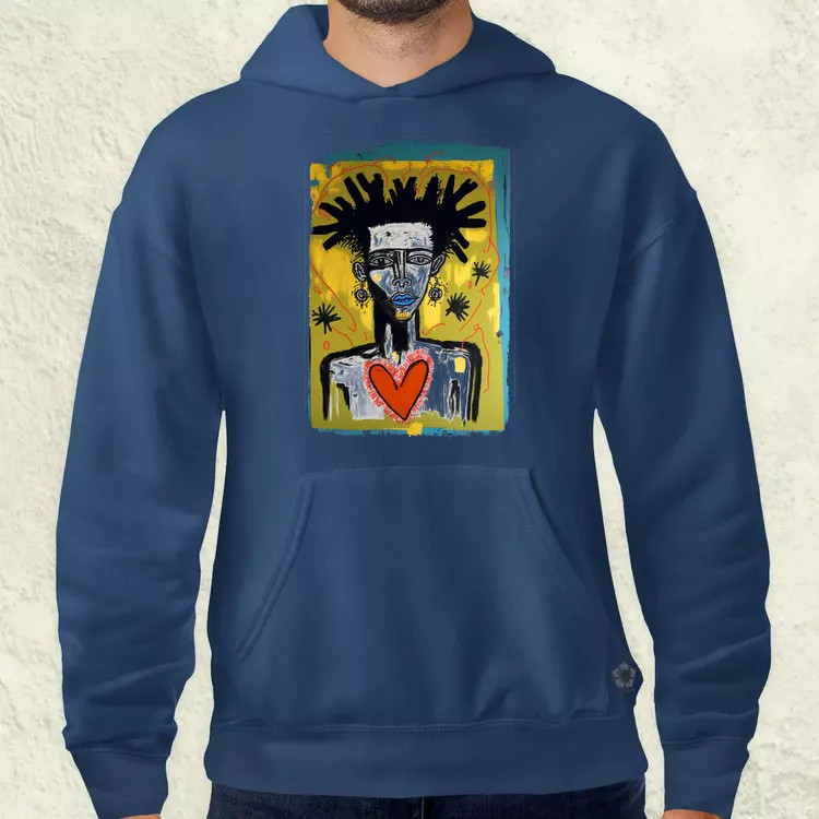 Basquiat digitális művészet v1 férfi pulóver