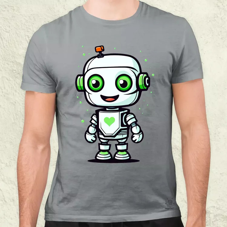 Cuki robot v1 férfi póló