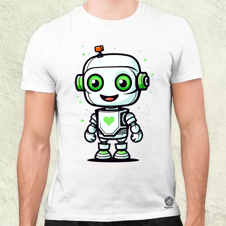 Cuki robot v1 férfi póló