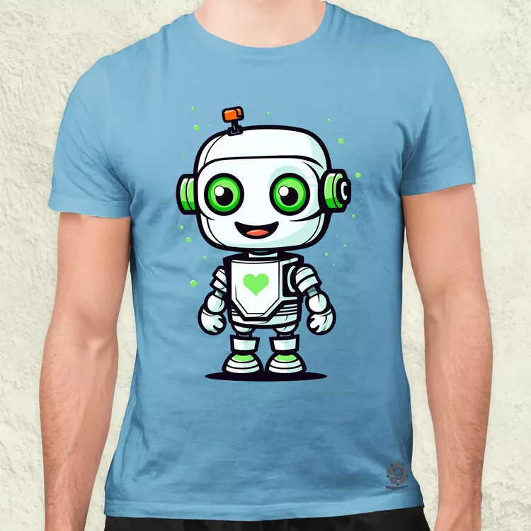 Cuki robot v1 férfi póló