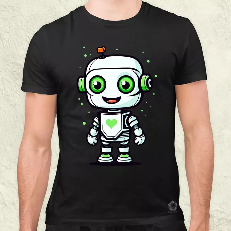 Cuki robot v1 férfi póló