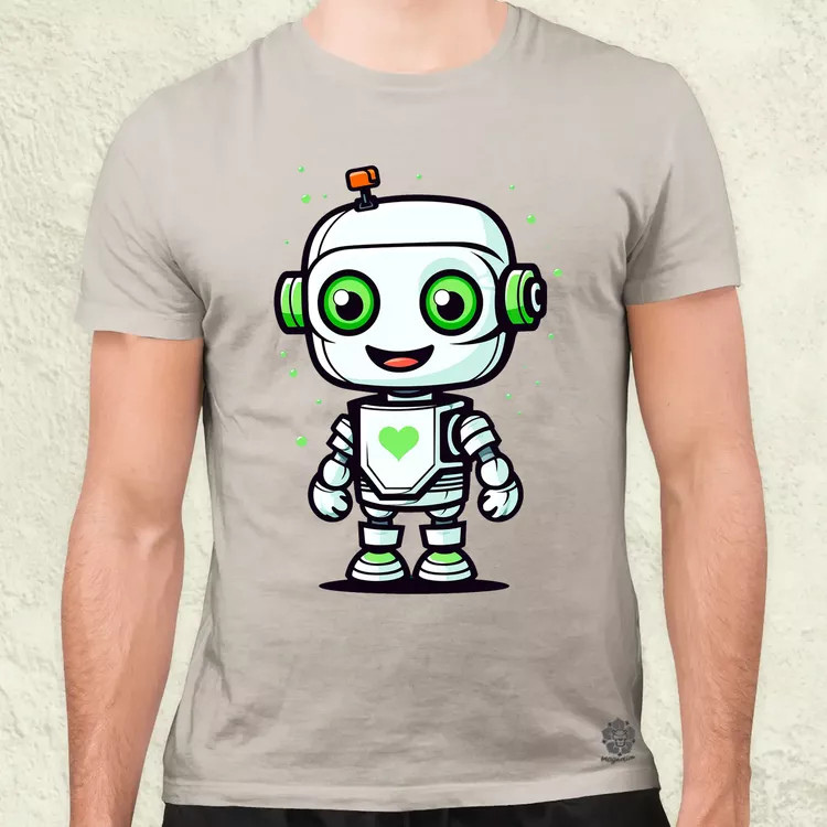 Cuki robot v1 férfi póló