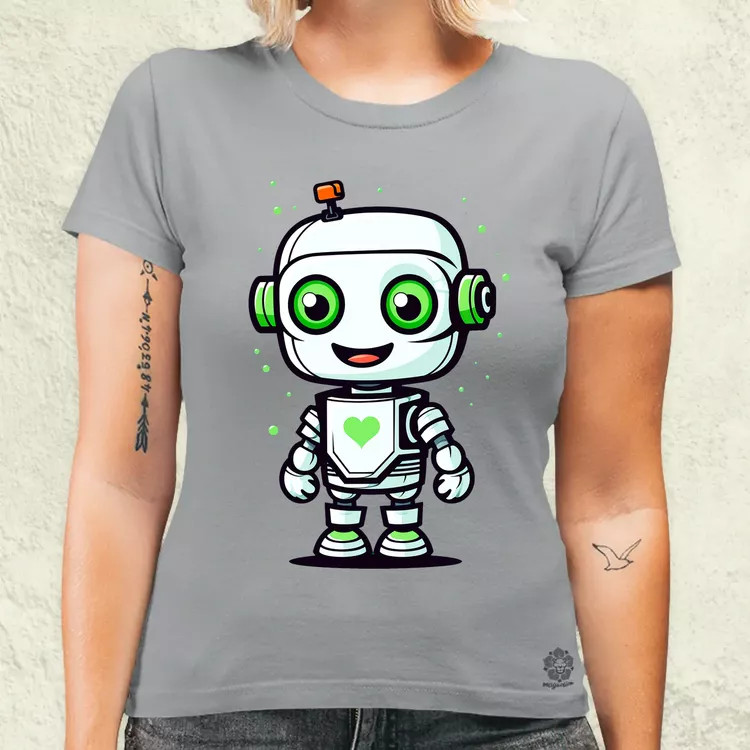 Cuki robot v1 női póló