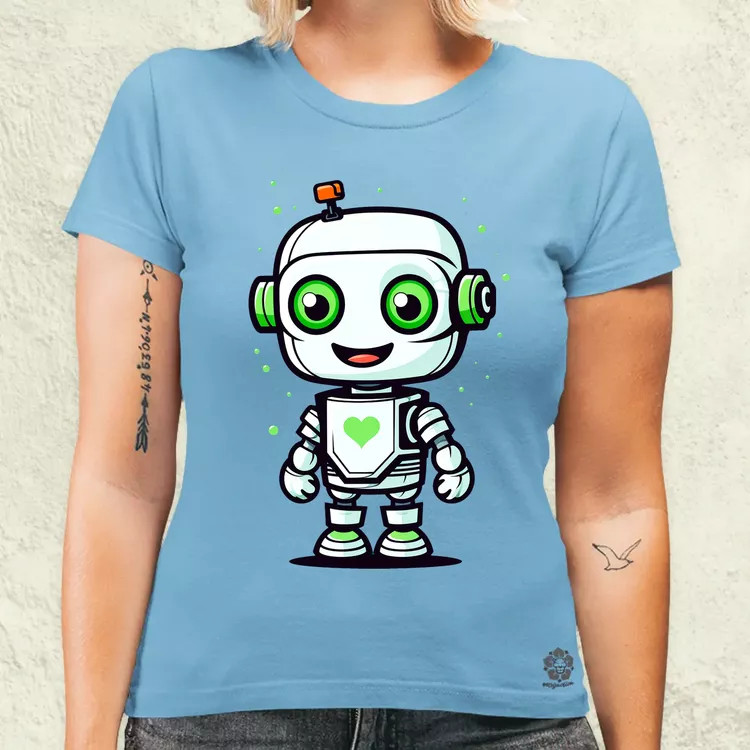 Cuki robot v1 női póló