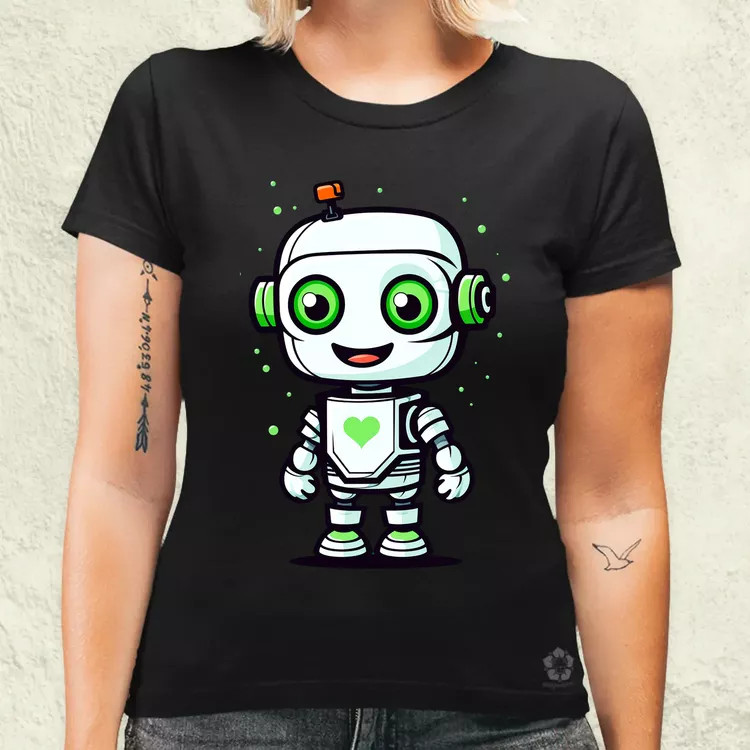 Cuki robot v1 női póló