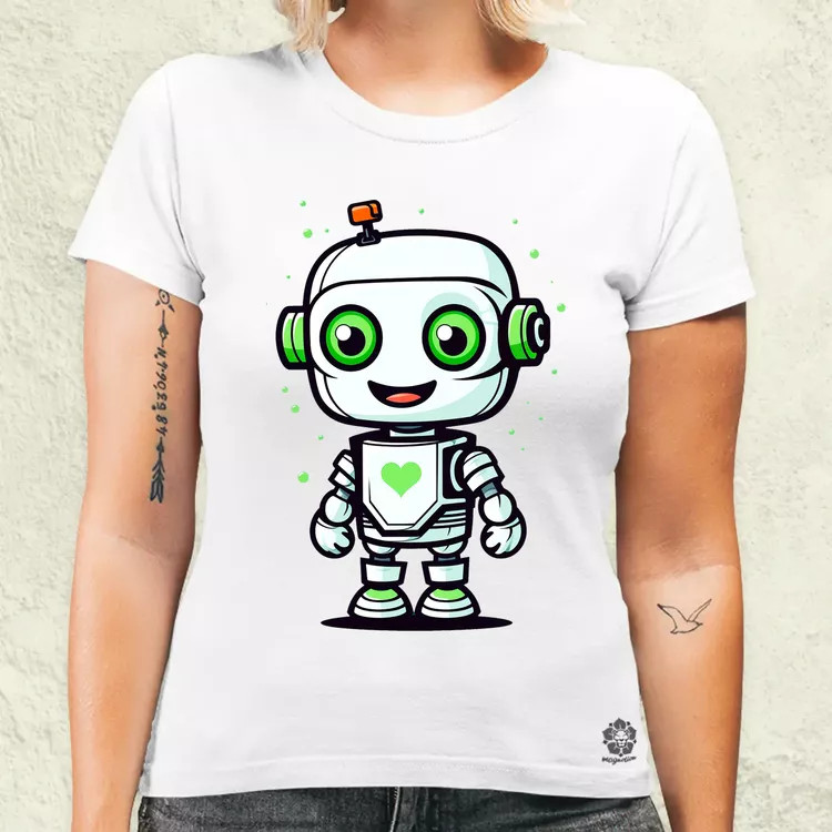 Cuki robot v1 női póló