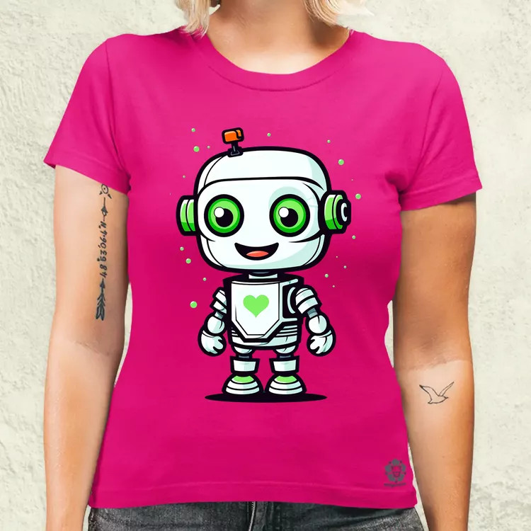 Cuki robot v1 női póló