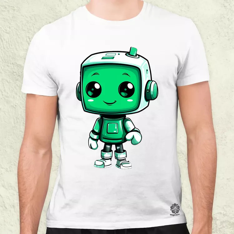 Cuki robot v3 férfi póló