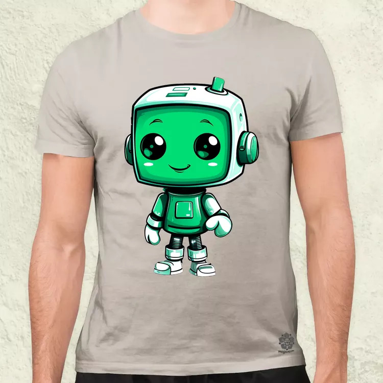 Cuki robot v3 férfi póló