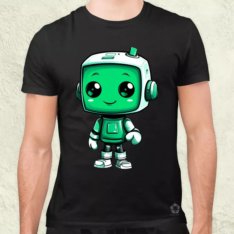 Cuki robot v3 férfi póló