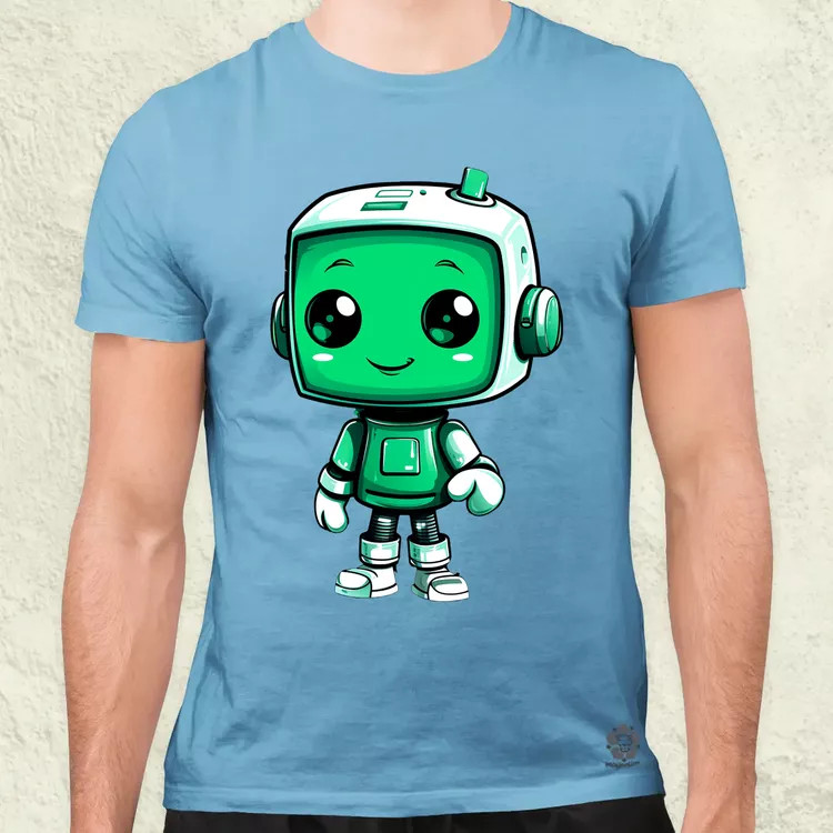 Cuki robot v3 férfi póló