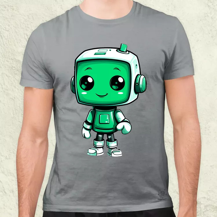 Cuki robot v3 férfi póló