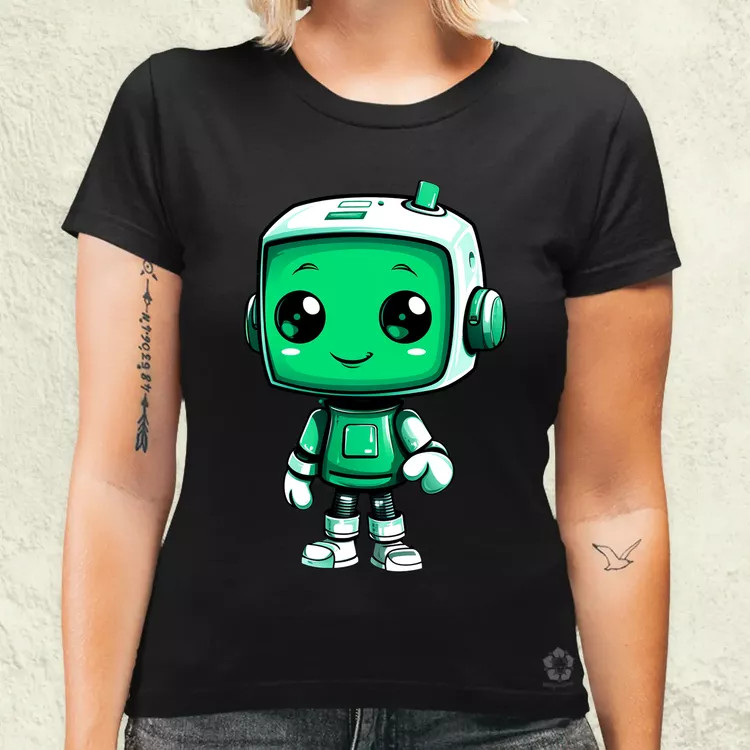 Cuki robot v3 női póló