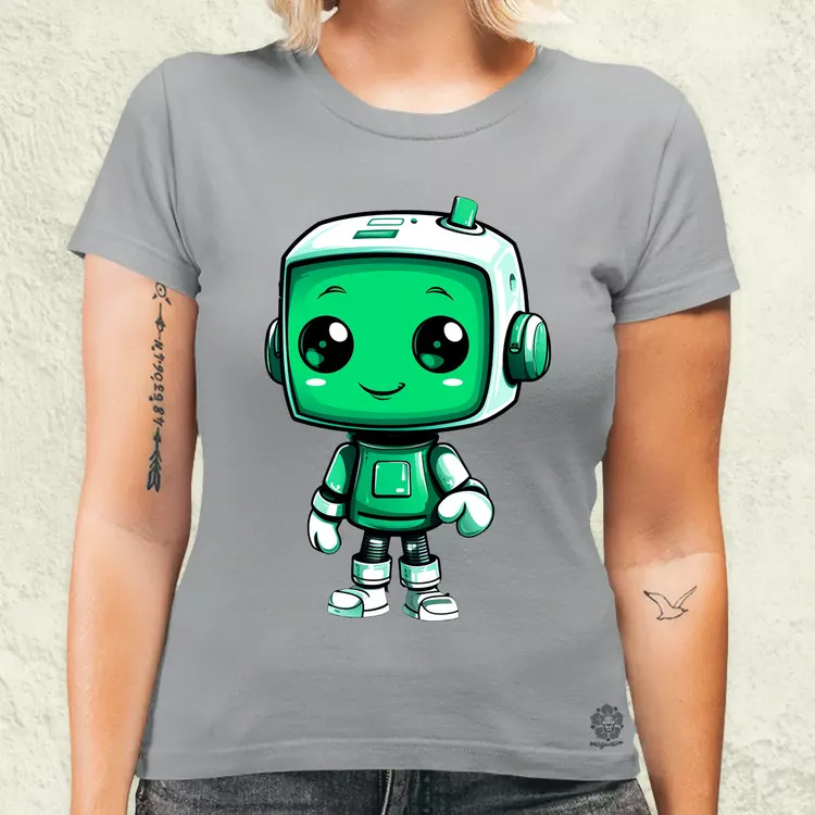 Cuki robot v3 női póló